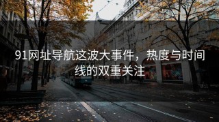91网址导航这波大事件，热度与时间线的双重关注