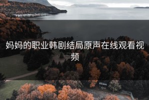 妈妈的职业韩剧结局原声在线观看视频
