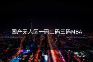 国产无人区一码二码三码MBA